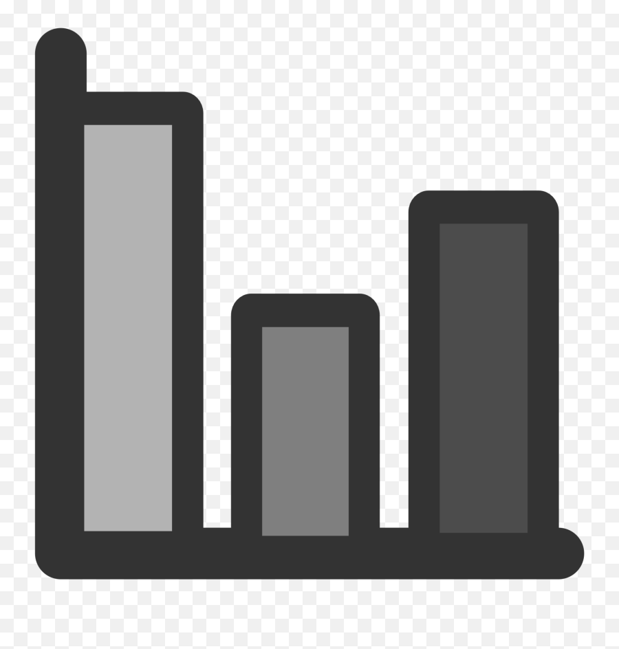 Bar Graph Clip Art - Bar Graph Clip Art Black And White Emoji,Graph Clipart