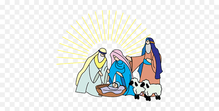 Christmas Nativity Clipart - Christmas Nativity Clipart Emoji,Manger Scene Clipart