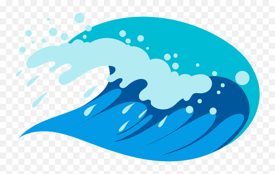 Sea Wave Clipart Free Download Transparent Png Creazilla - 3d Ocean Wave Transparent Emoji,Waves Transparent