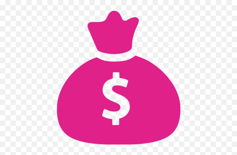 Barbie Pink Money Bag Icon - Transparent Pink Money Bag Emoji,Money Bag Emoji Png