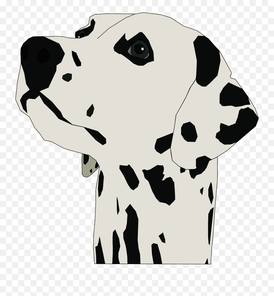 Dalmatian Dog Clipart - Dalmatian Vector Free Emoji,Dog Clipart Black And White
