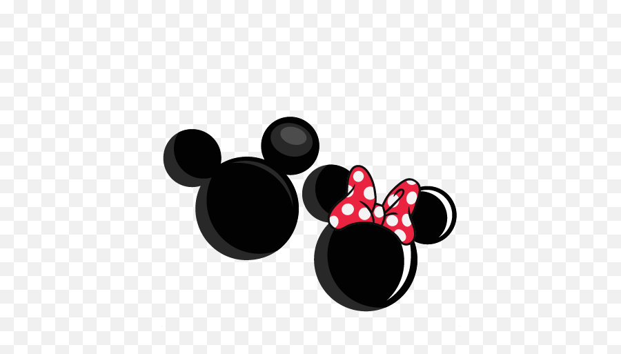 Mickey And Minnie Mouse Head Silhouette - Head Mickey And Minnie Silhouette Emoji,Mickey Mouse Logo