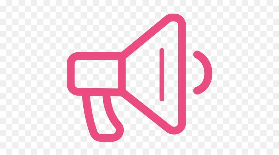 Megaphone Icon Stroke Pink - Pink Megaphone Png Emoji,Megaphone Logo