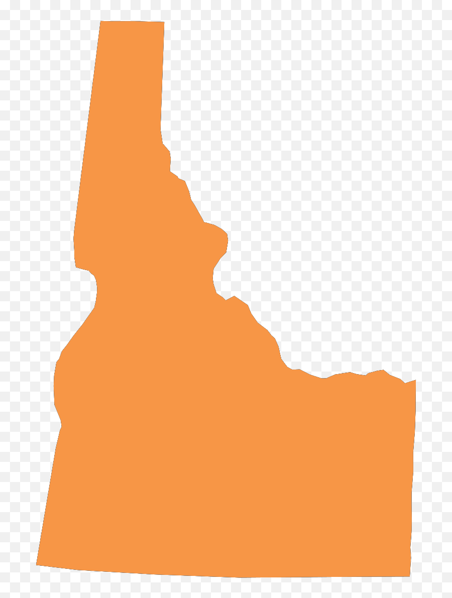 Idaho Shape - Orange Clip Art Svg Clipart Idaho Shape Emoji,Idaho Clipart