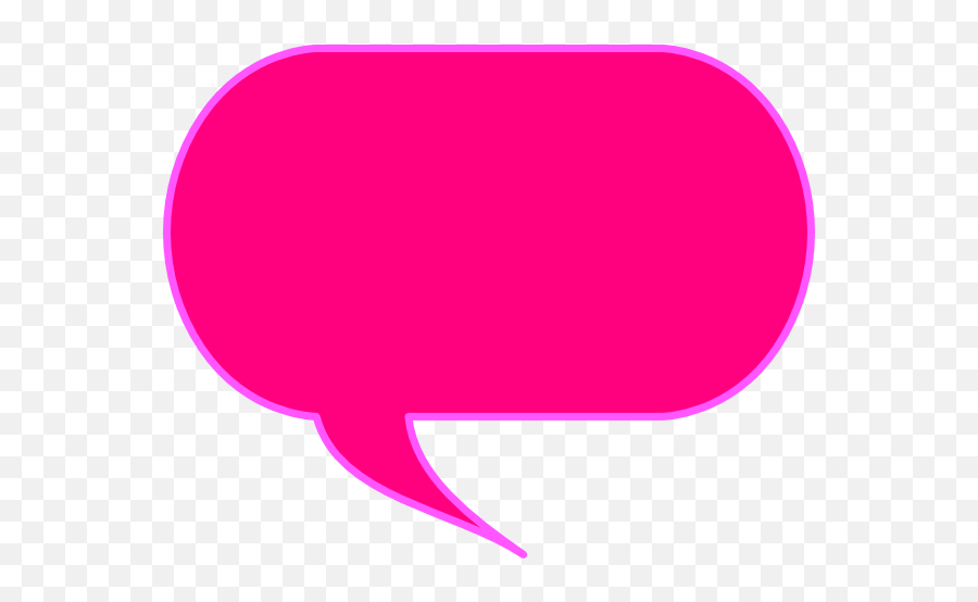 Pink Talk Bubble Clip Art At Clkercom - Vector Clip Art Bubble Talk Clipart Transparent Emoji,Thought Bubble Clipart