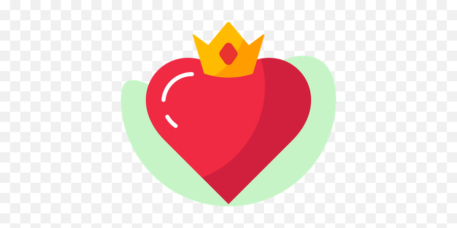 Heart Crown Icon Of Flat Style Emoji,Heart Crown Png