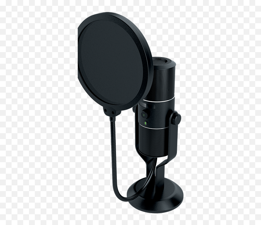 Download Hd Razer Seiren Gaming Microphone - Singing Mic Emoji,Microphone Silhouette Png