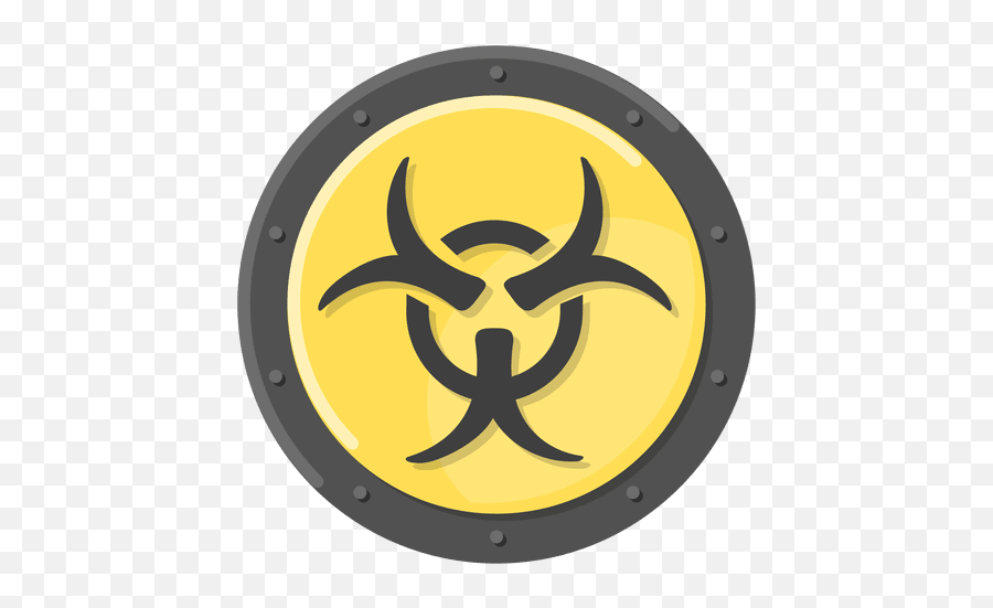 Biohazard Metal Symbol Yellow - Biological Hazard Emoji,Biohazard Logo