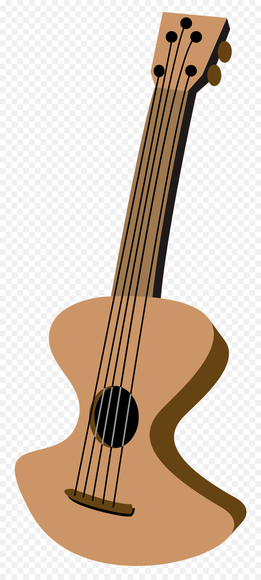 Cartoon Guitar Clipart - Solid Emoji,Guitar Clipart