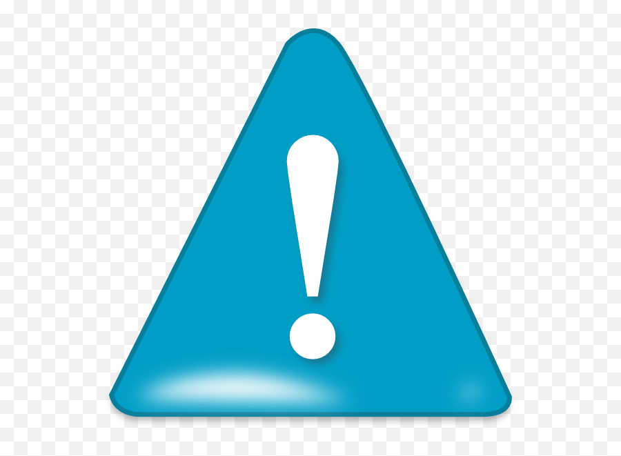 Attention In Blue Clip Art At Clker - Warning Sign Clipart Blue Emoji,Attention Clipart