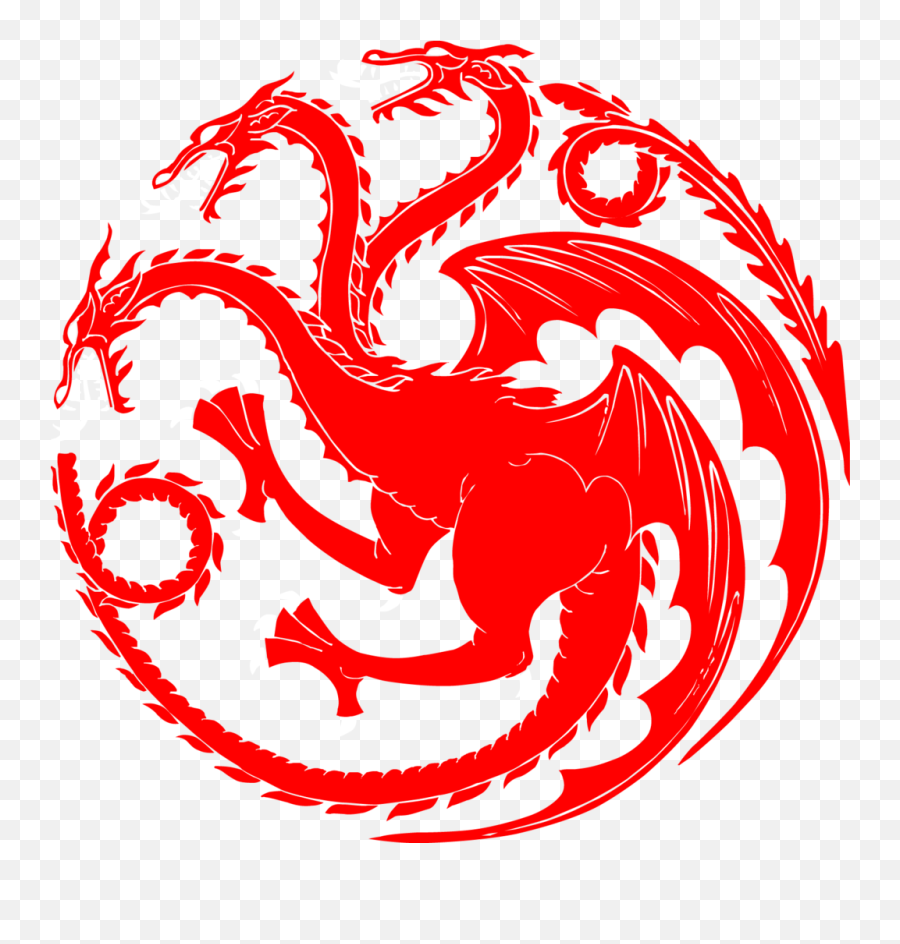 Game Of Thrones Logo Transparent Image - Targaryen Sigil Emoji,Game Of Thrones Logo
