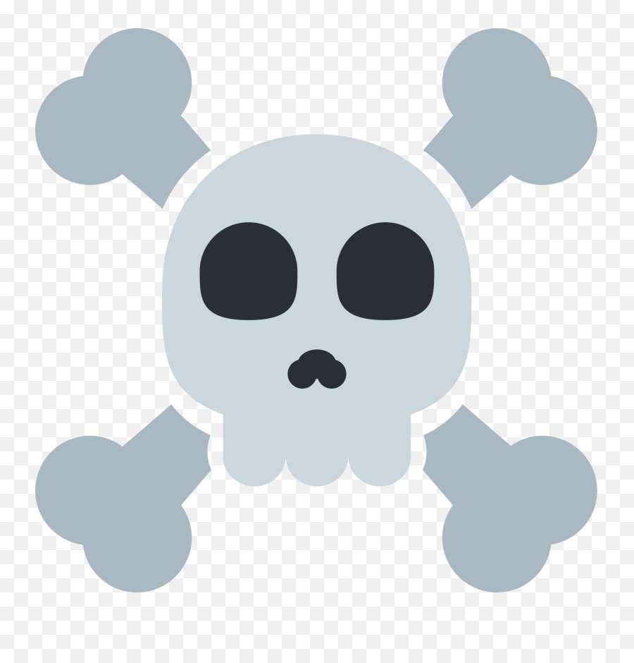 Skull And Crossbones Emoji Meaning - Caveira Emoji,Skull Emoji Png