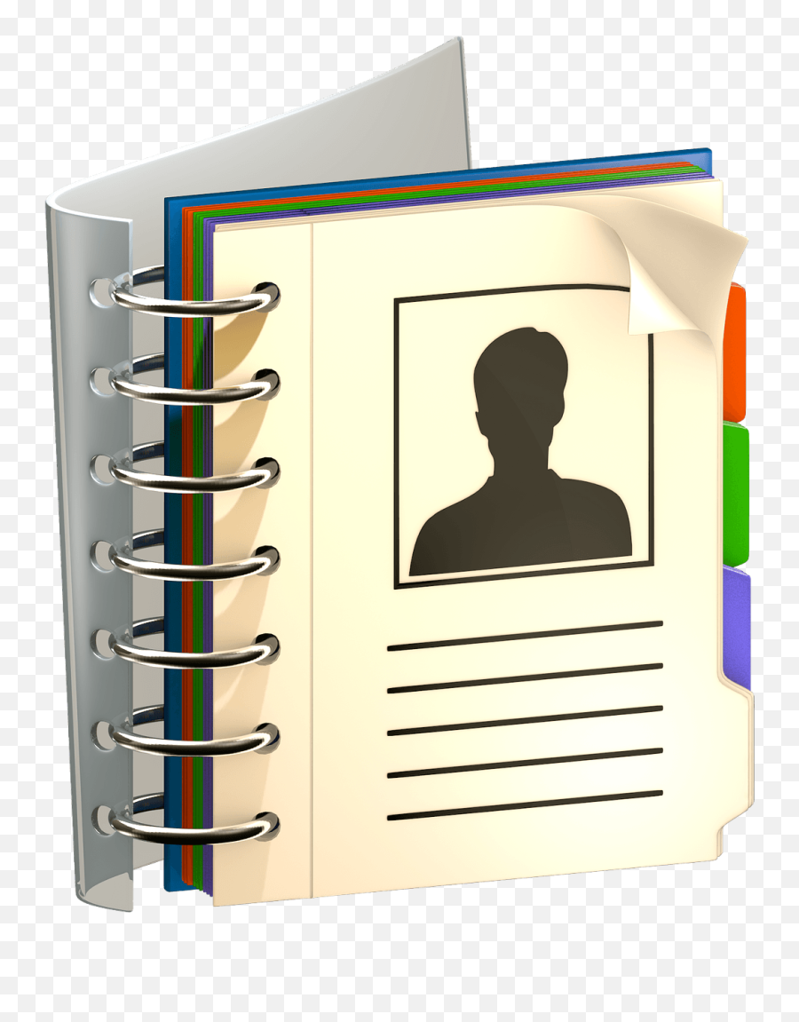 Address Book Clipart Free Download Transparent Png Creazilla - Transparent 3d Books Icons Png Emoji,Binder Clipart