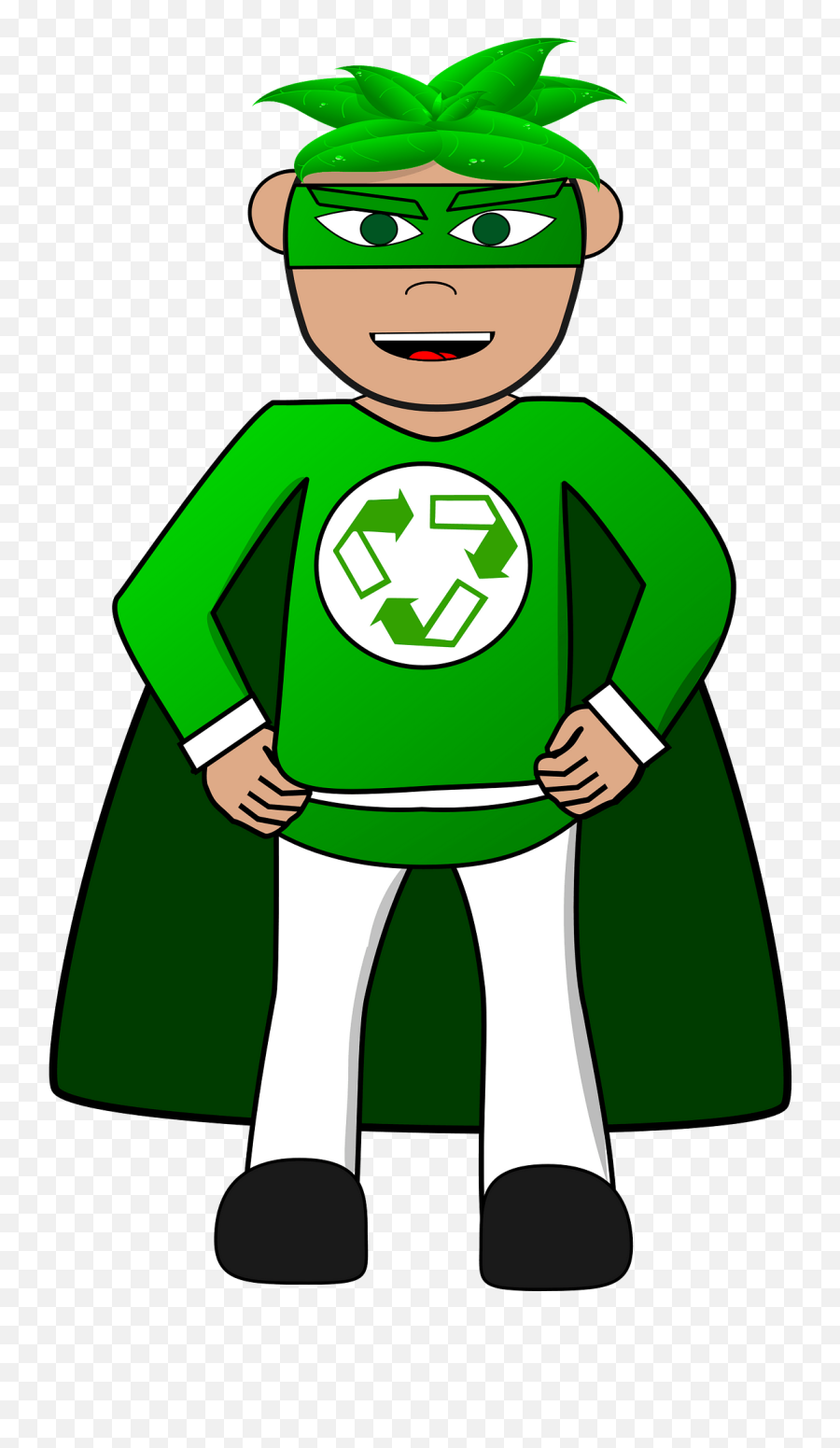 Ecology Superhero Clipart Free Download Transparent Png - Cartoon Recycling Superhero Emoji,Superhero Clipart