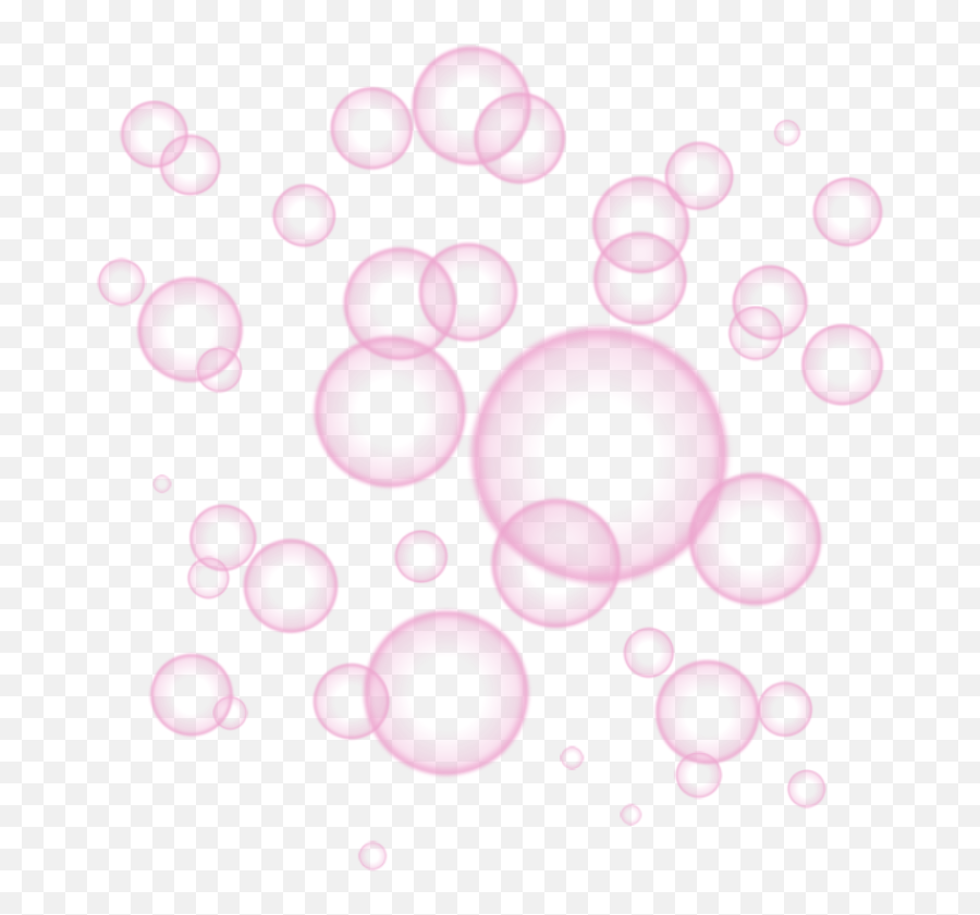 Bubbles Pink Pastel Cute Geometric Btstae Kai - Circle Dot Emoji,Pink Circle Png