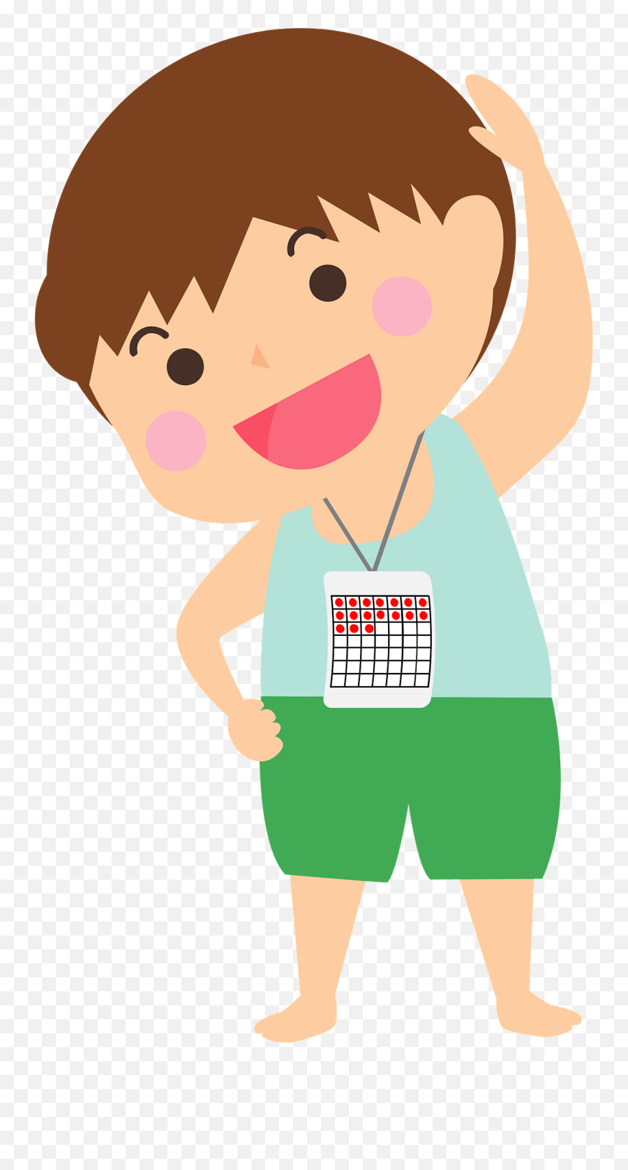 Boy Doing Exercises To Music Clipart Free Download - Happy Emoji,Music Clipart