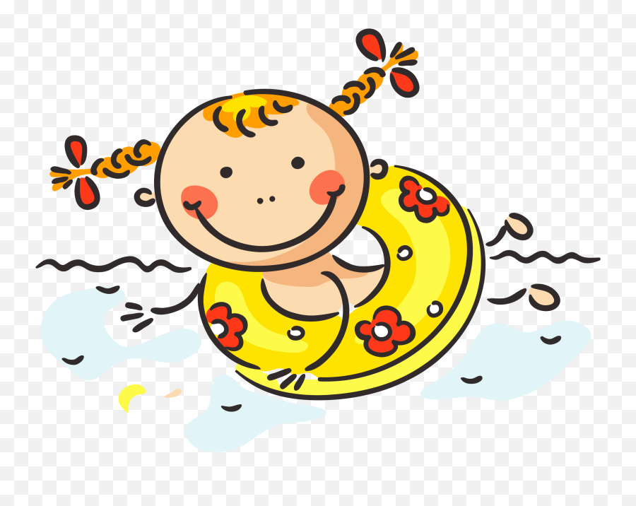 Clipart Girl Swimming Clipart Girl Swimming Transparent - Swim Clipart Cute Emoji,Pool Clipart