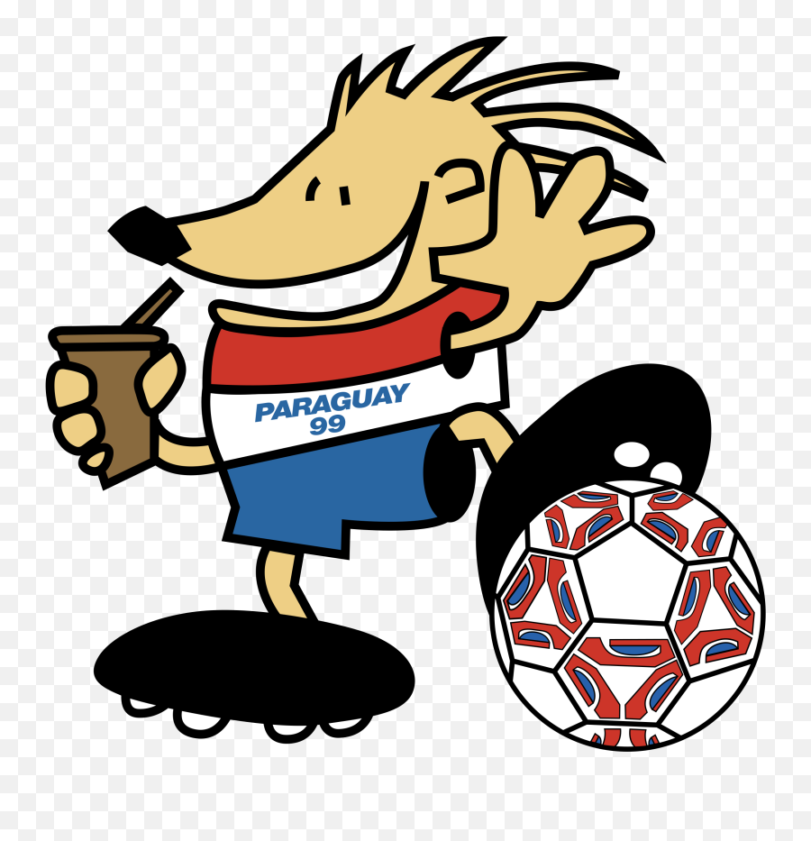 Football Mascot Logo Png Transparent - Copa America Paraguay Mascota Emoji,Mascot Logo