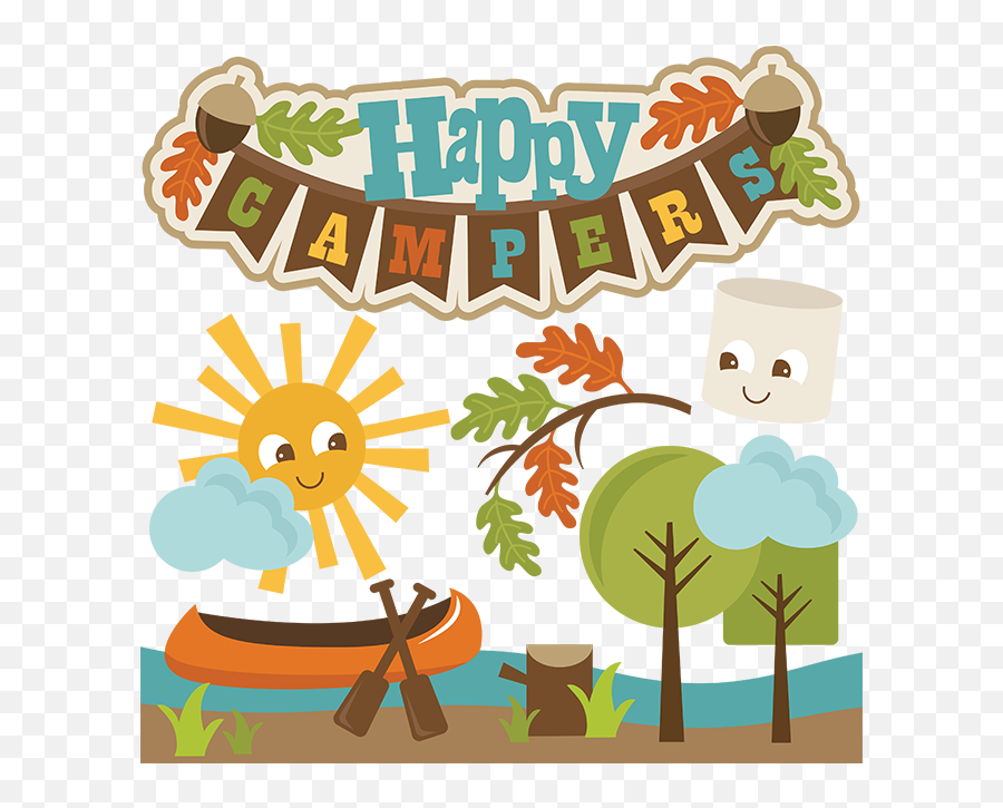 Picture - Cute Camping Clipart Emoji,Camper Clipart