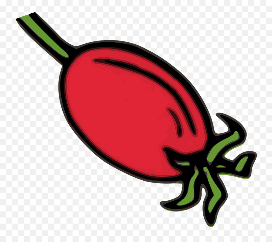Rose Hip Red - Free Vector Graphic On Pixabay Emoji,Herbal Clipart