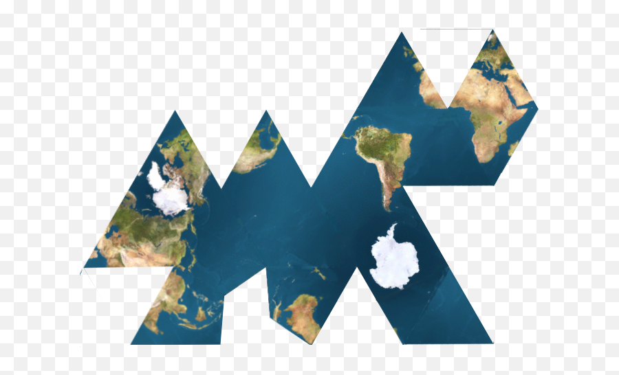 Filedymaxion Map Oceanpng - Wikimedia Commons Dymaxion Map One Ocean Emoji,Ocean Png