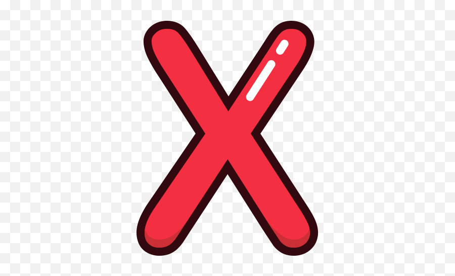 Red X Letter Png Clipart Png All - Cross Emoji,X Png