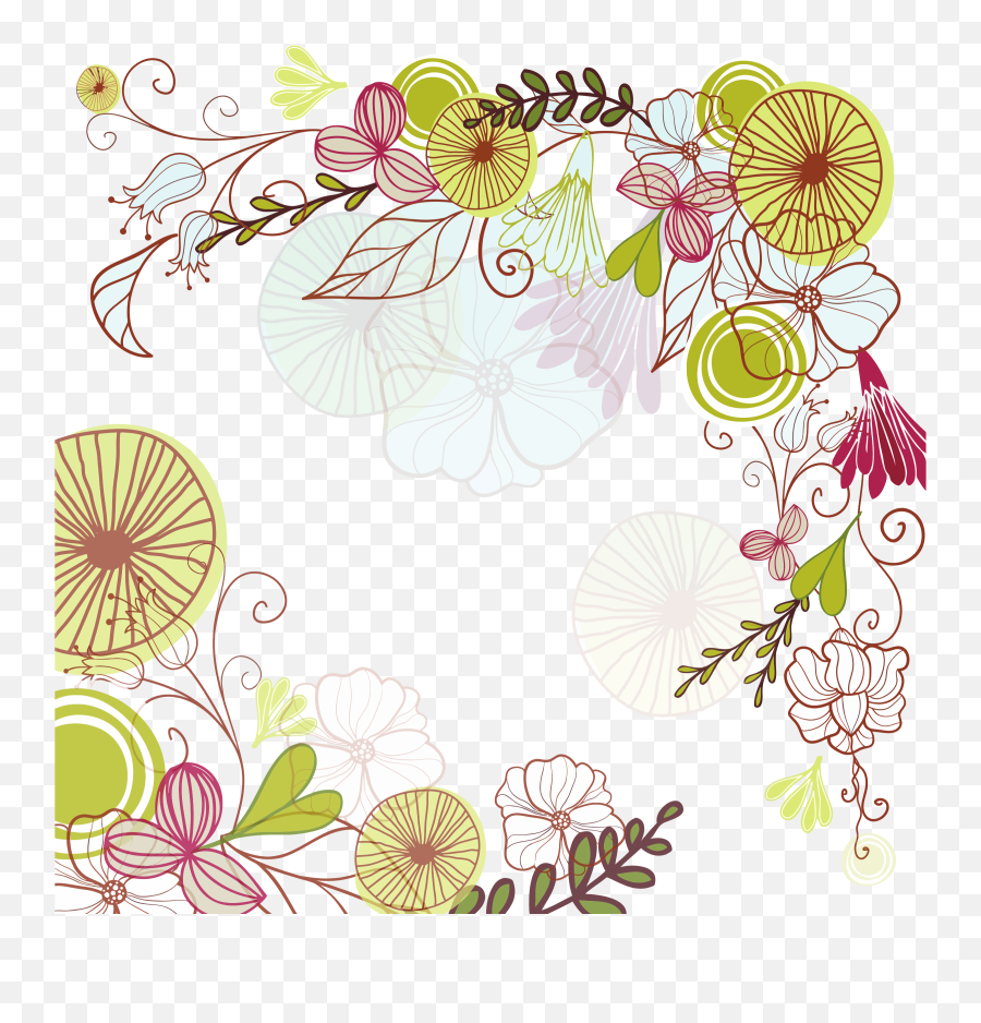 Free Easter Border Png Download Free Clip Art Free Clip - Corner Flower Border Png Emoji,Easter Border Clipart