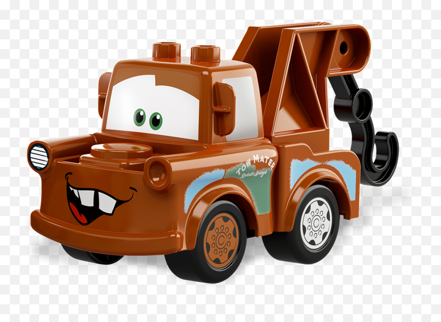 Download Mcqueen Clipart Tow Mater - Cars Lego Duplo Mater Cars Lego Mater Duplo Emoji,Tow Truck Clipart