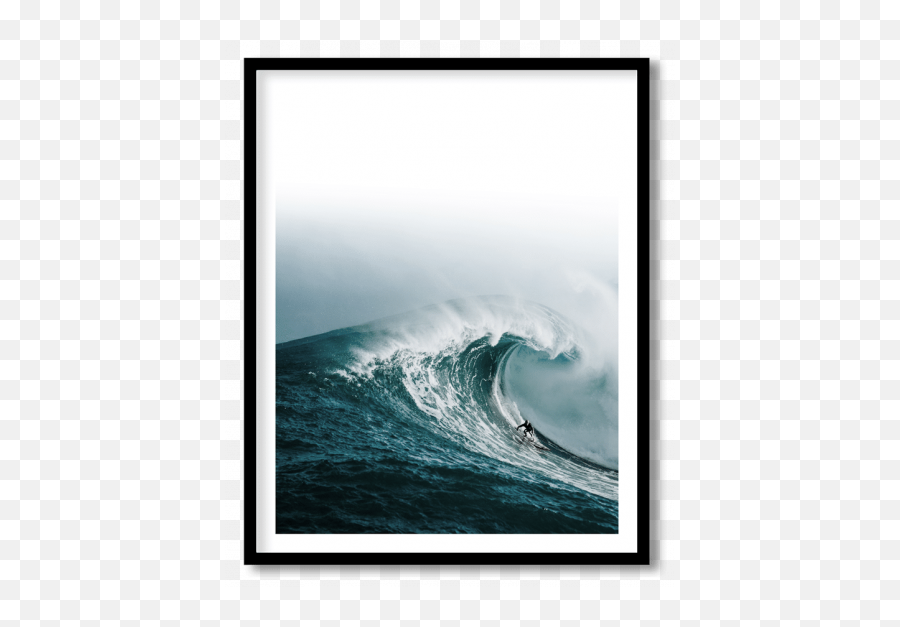 Set Of 5 Ocean Wave Forest And Green Plant Wall Art Wall - Riding The Wave Emoji,Ocean Waves Png