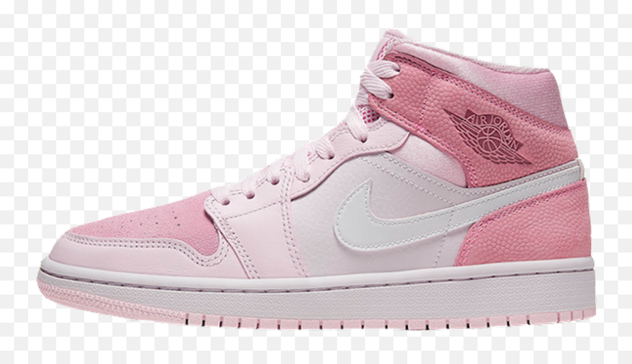 Jordan 1 Mid Digital Pink Where To Buy Cw5379 - 600 The Jordan 1 Pink Digital Emoji,Stockx Logo