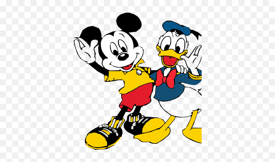 Mickey Mouse And Donald Logo - Mickey Mouse And Donald Duck Emoji,Mickey Mouse Logo