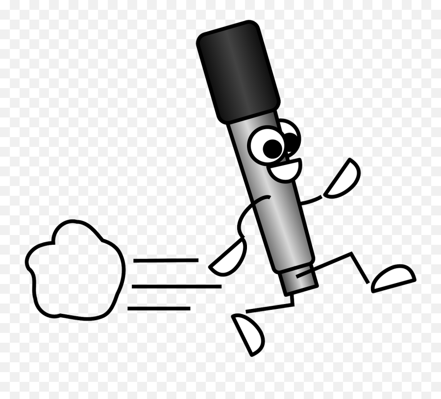 Microphone Clipart Mike - Mic Running Transparent Cartoon Funny Microphone Png Emoji,Mic Clipart
