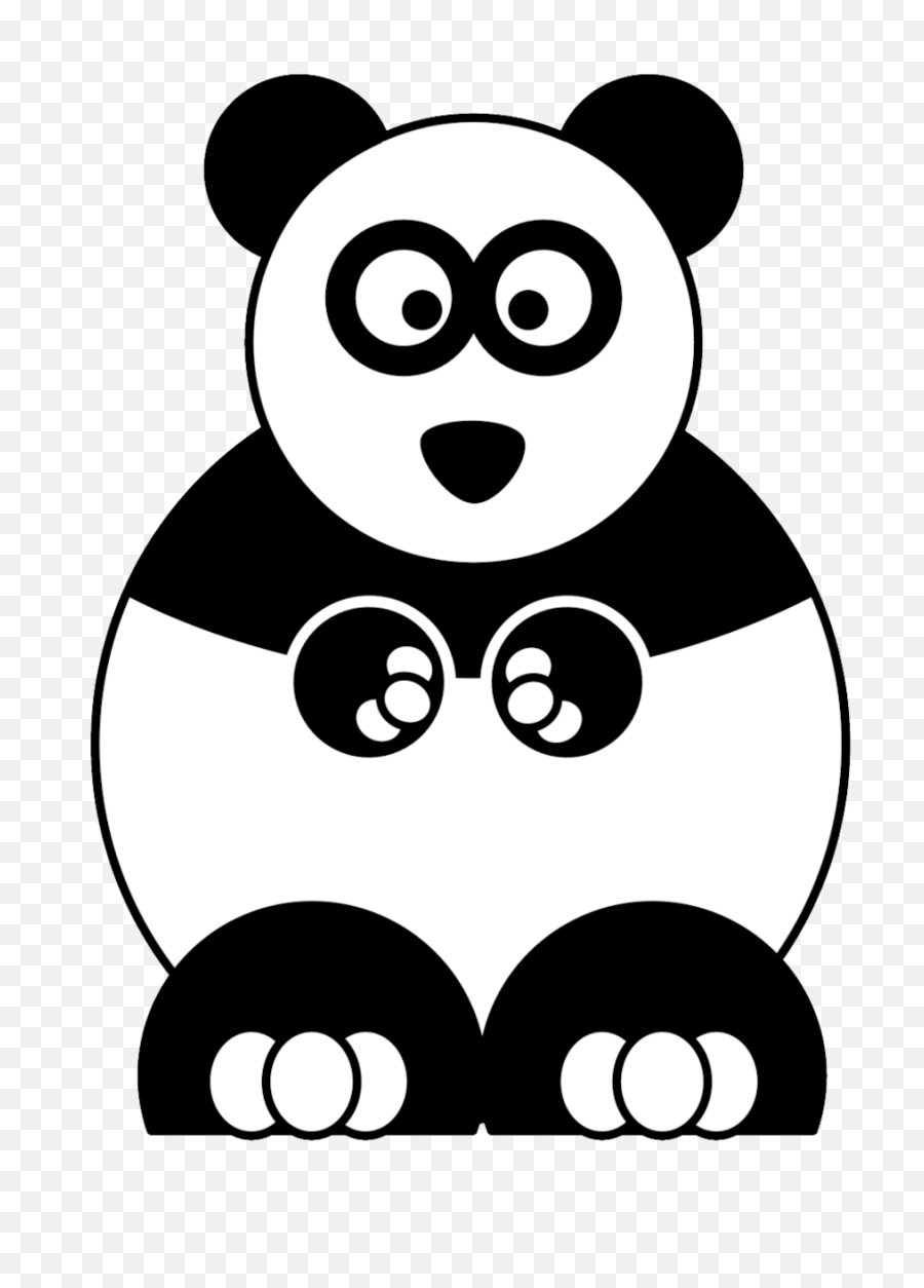 Download Hd Cartoon Panda Clipart Giant Panda Cartoon Clip - Cartoon Animal Panda Clipart Emoji,Giant Clipart