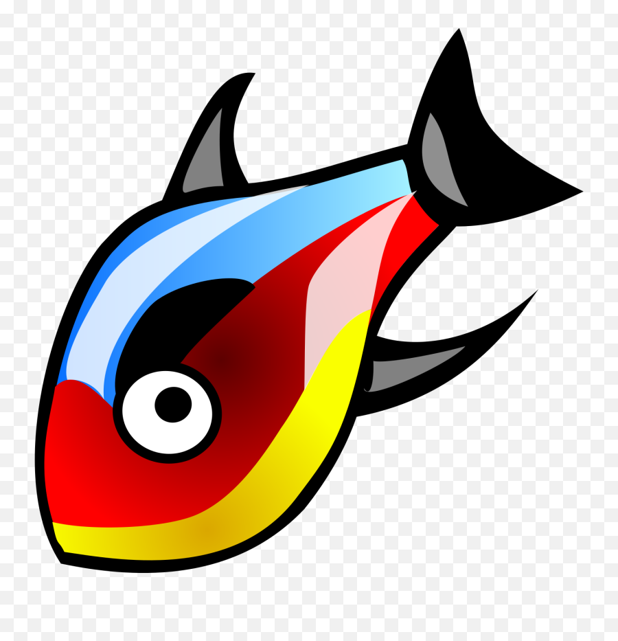 Colorful Fish Svg Vector Colorful Fish Clip Art - Svg Clipart Emoji,Fish Skeleton Clipart