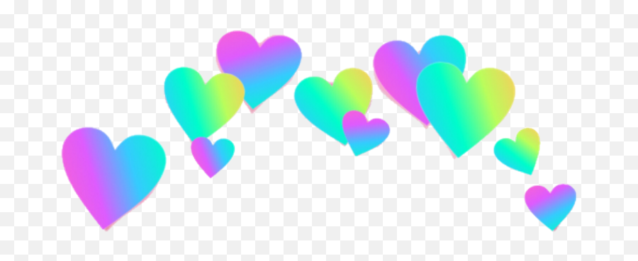 Rainbow Heart Crown Png Clipart Emoji,Heart Crown Png