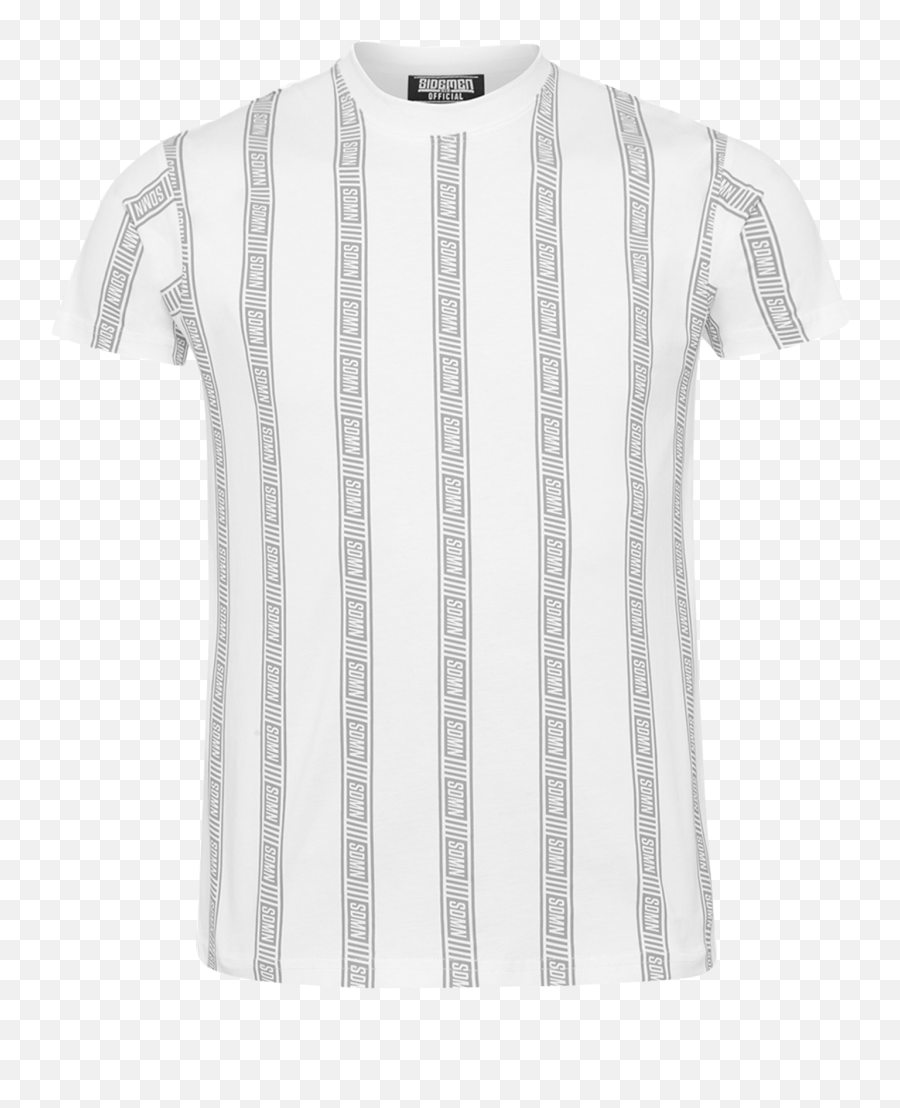 Sdmn Classic White Stripe T - Shirt Emoji,White Stripes Png