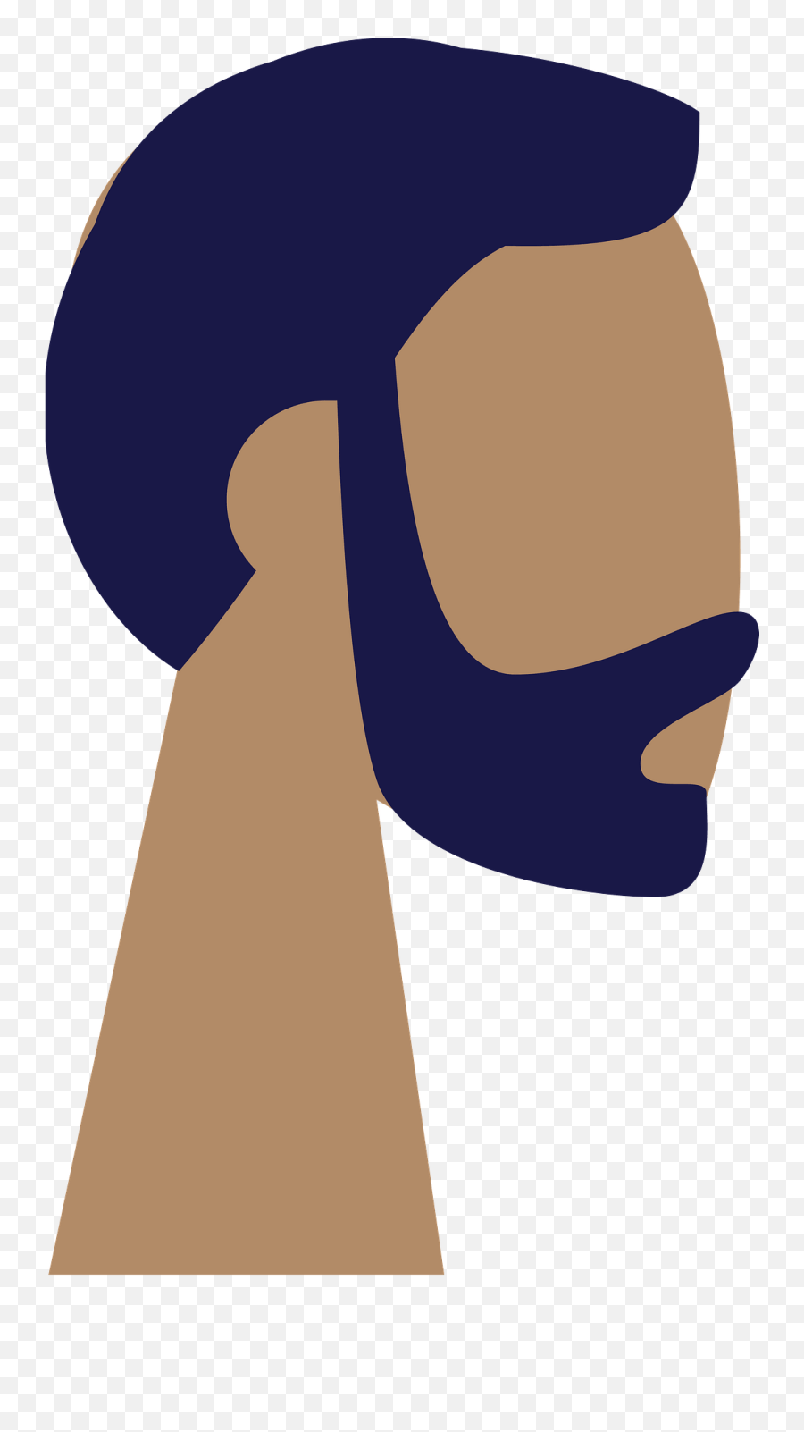 Short Beard Clipart - Hard Emoji,Beard Clipart