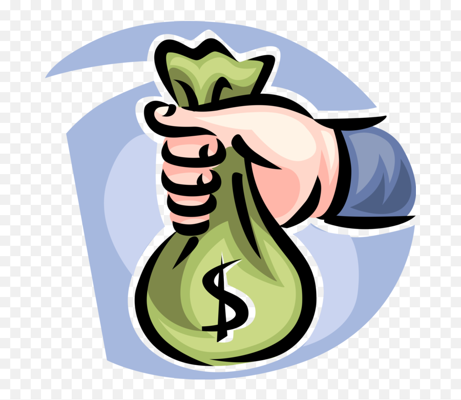 Cartoon Money Bag Png - Hand Holds Bag Hand Holding Money Hand Holding Money Clipart Png Emoji,Money Bag Png