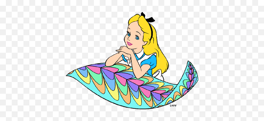 Alice In Wonderland Clipart Kid - Alice Wonderland Clip Art Emoji,Alice In Wonderland Clipart