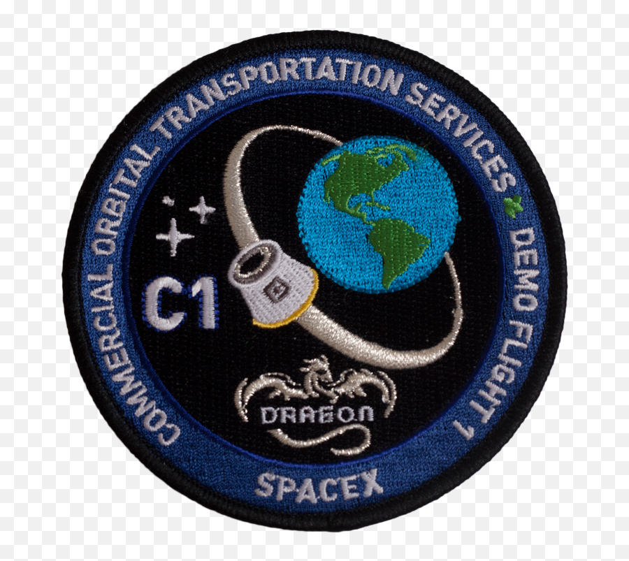 Shop Spacex Mission Patch Cots Demo 1 - Badge Emoji,Spacex Logo