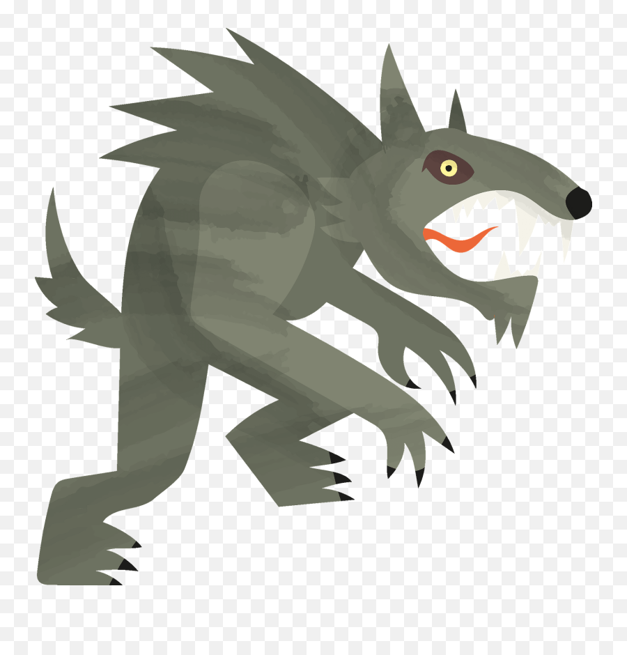 Werewolf Clipart Free Download Transparent Png Creazilla - Dragon Emoji,Werewolf Png