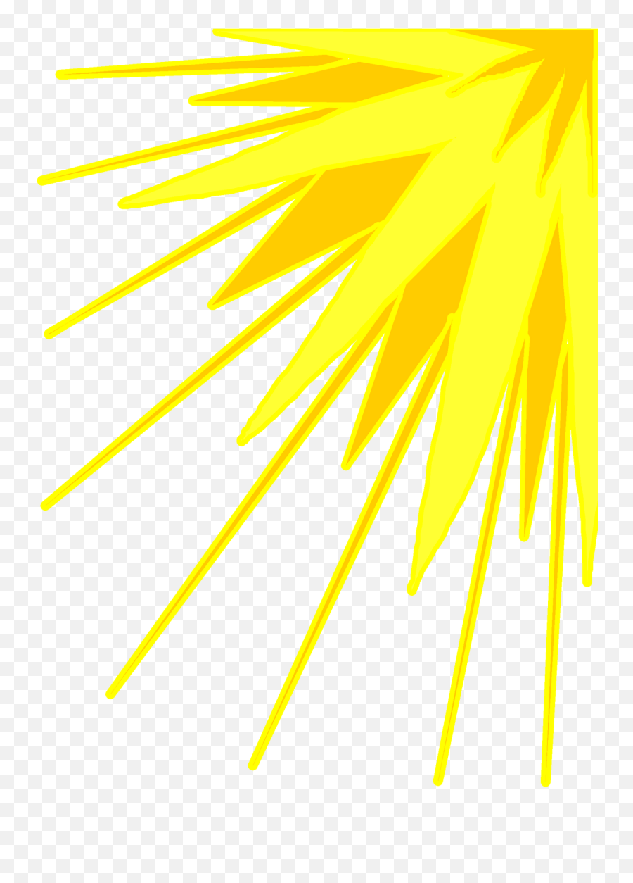 Yellow Sun Rays Png Clipart - Yellow Rays Clipart Emoji,Sun Rays Png