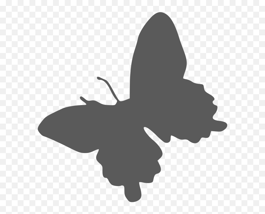 Butterfly Silhouette Free Svg File - Girly Emoji,Butterfly Silhouette Png