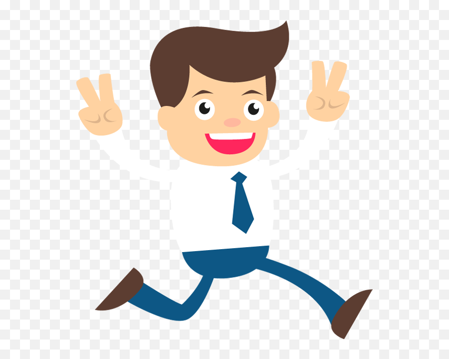 Download Hd Businessman Clipart Cool - Clip Art Business Man Happy Man Cartoon Transparent Background Emoji,Business Man Png