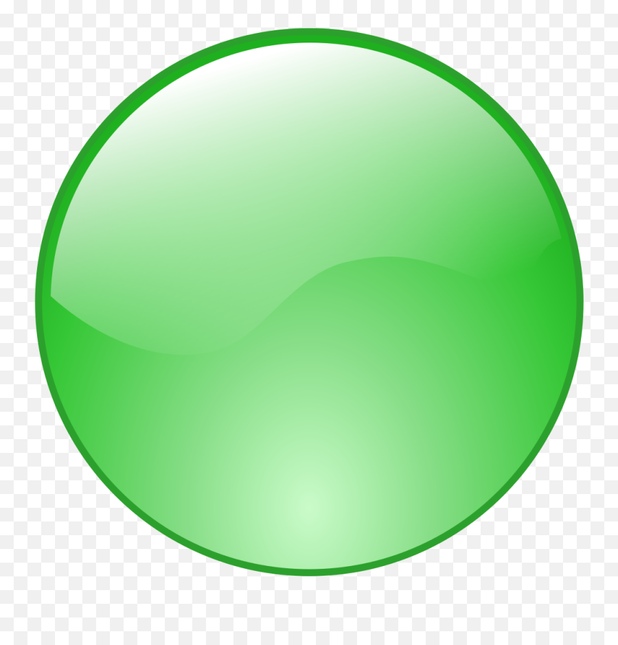 Vector Drawing - Transparent Background Green Circle Icon Emoji,Button Transparent