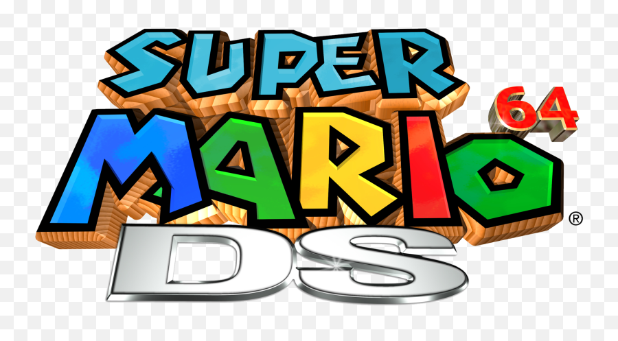 Super Mario 64 Ds - Super Mario 64 Ds Logo Emoji,Super Mario Logo