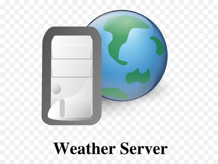 Weather Server Clip Art At Clkercom - Vector Clip Art World Wide Web Emoji,Server Clipart
