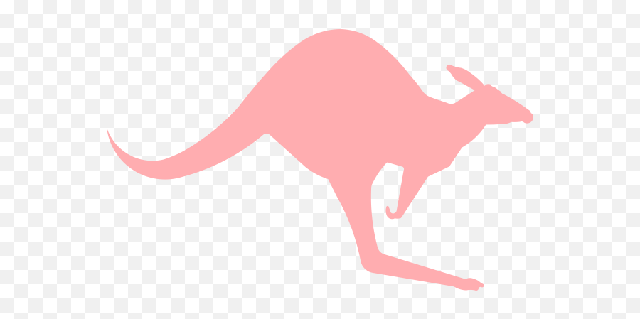 Kangaroo Clip Art At Clker - Pink Kangaroo Icon Transparent Emoji,Kangaroo Clipart