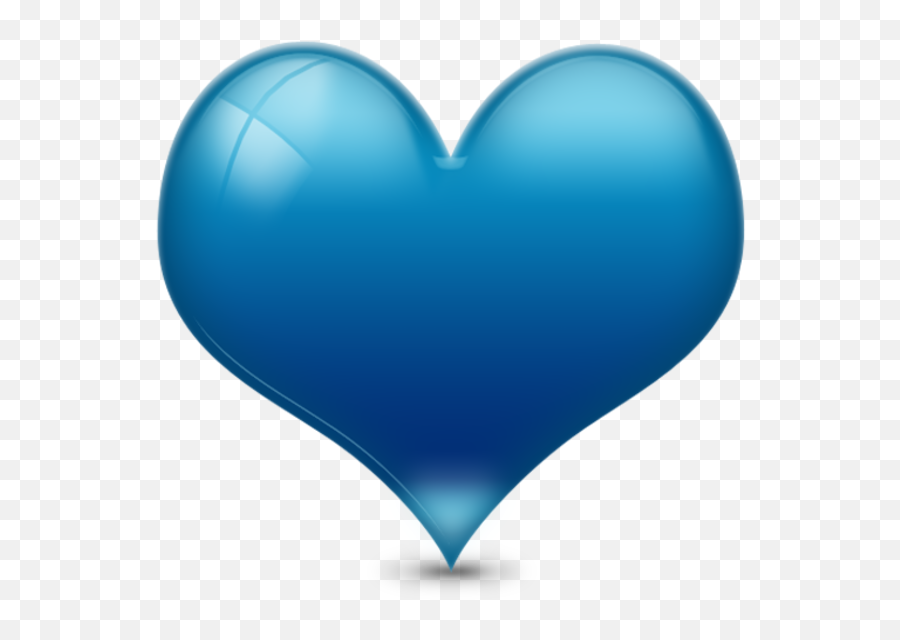 Blue Heart Png Transparent Clipart Emoji,3d Heart Png