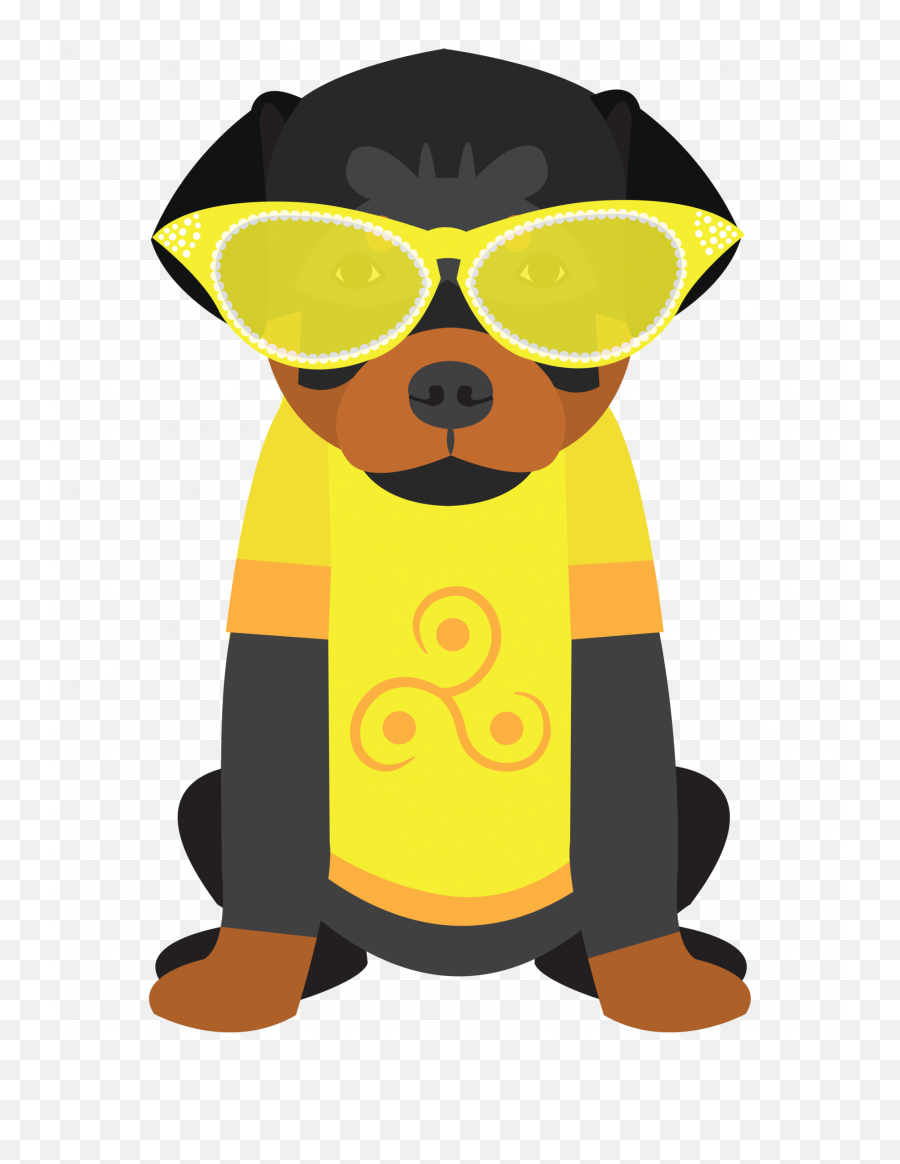 Download Hd Rottweiler - Cartoon Transparent Png Image Emoji,Rottweiler Clipart